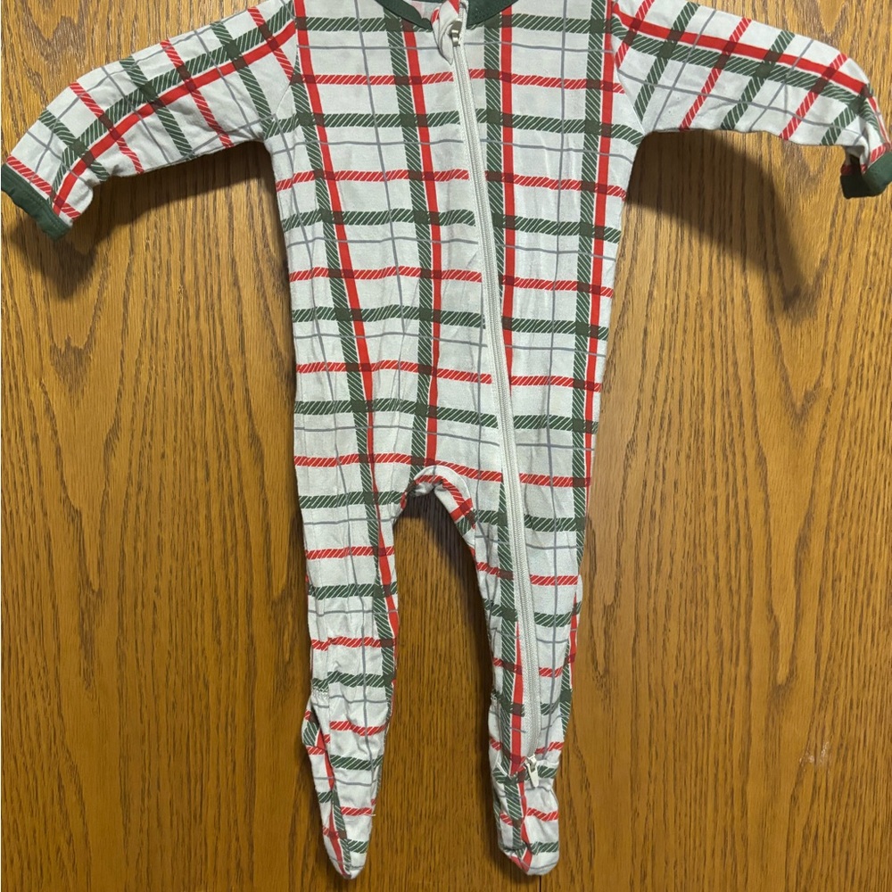 Plaid Kids One Piece Pajama